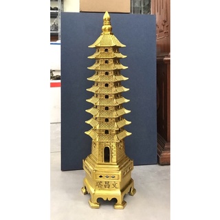 Tháp Văn Xương Bằng Đồng Vàng Vật phẩm phong thuỷ bằng đồng