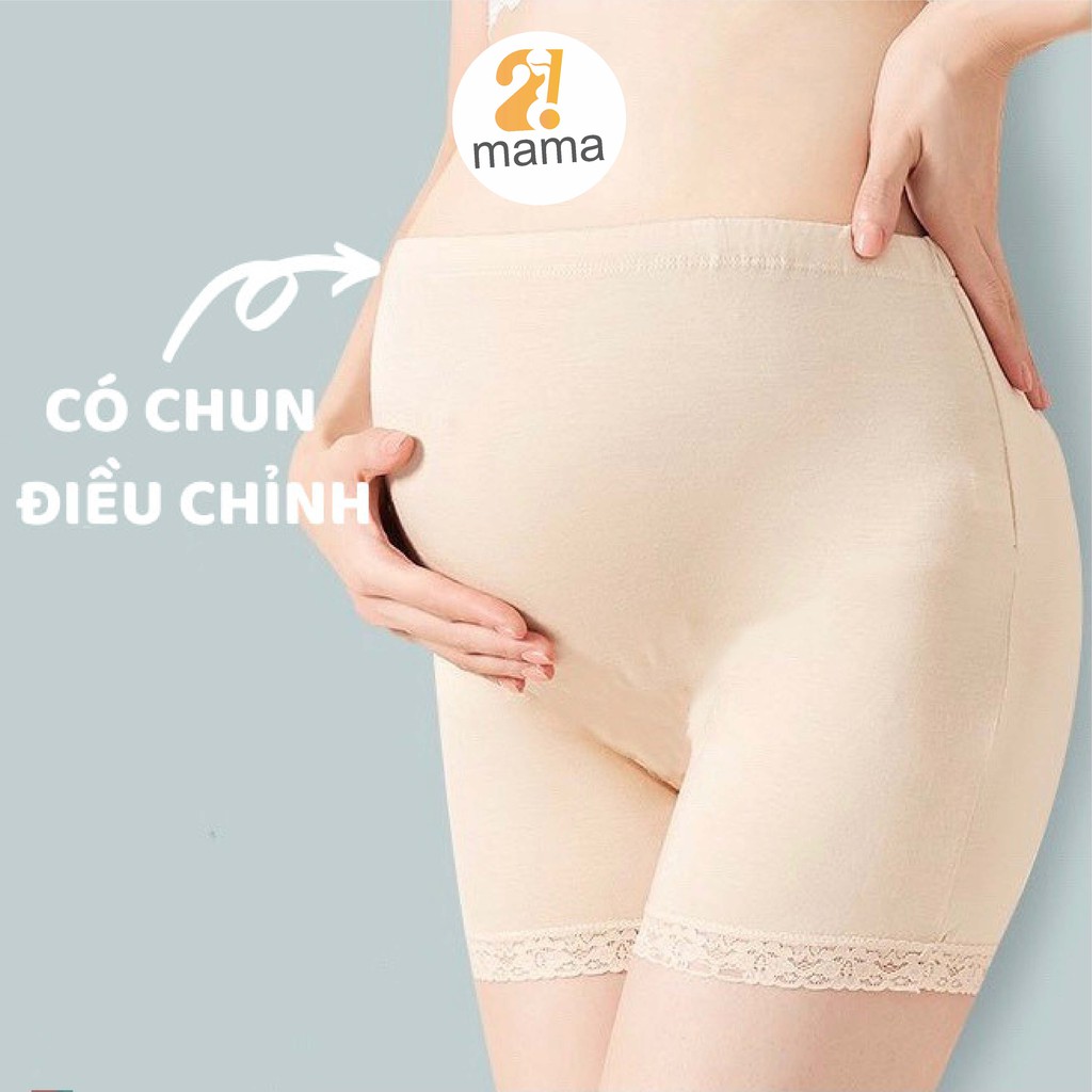 Quần bầu mặc trong váy 2MAMA chất cotton co giãn 4 chiều V76