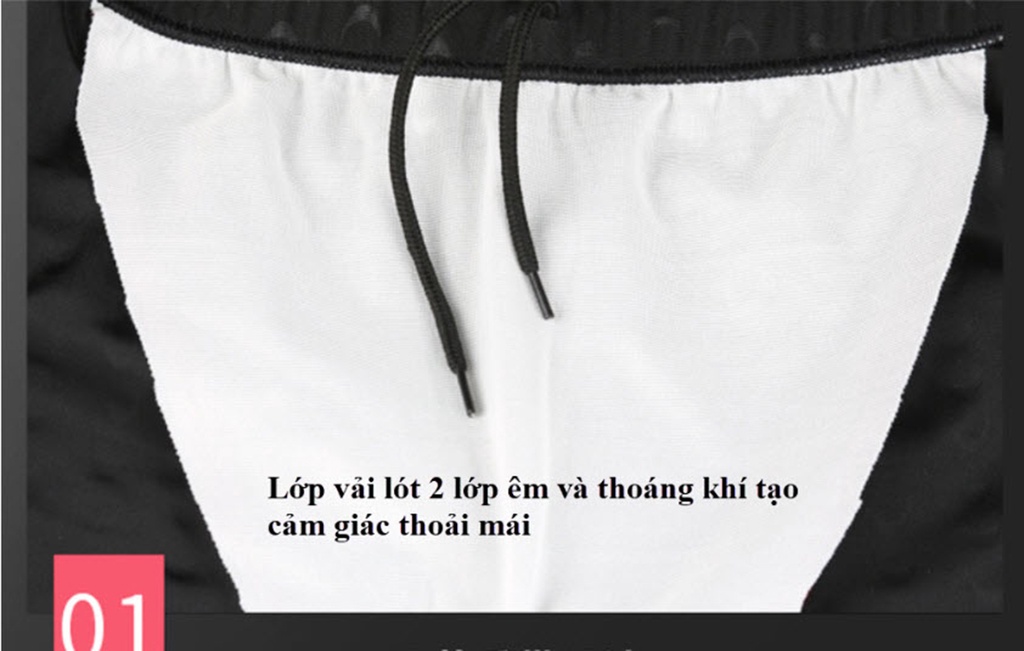 Mô tả Quần Bơi Nam Tặng Kèm Nón Bơi Bịt Tai Quần Bơi Nam 2 Lớp Ngắn Hoa Văn Vây Cá Mập Thoát Nước Nhanh Cleacco CMN Boro Sport - 6