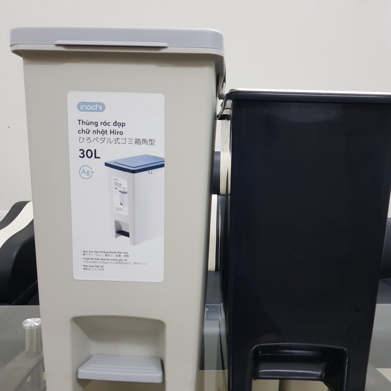 Thùng rác đạp chữ nhật Inochi 30L (tiêu chuẩn Nhật Bản) | Shopee Việt Nam