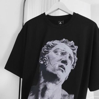 Áo thun oversize in hình tượng đá Roman hi lạp, áo phông nam nữ unisex