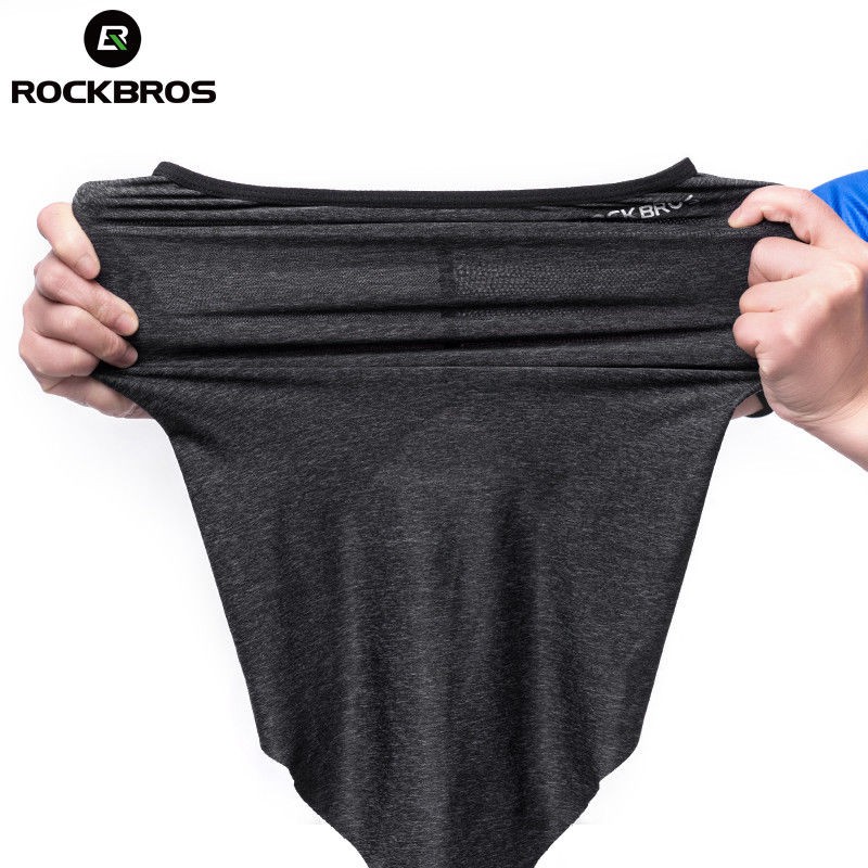 Rockbros Khăn Quàng Cổ Kiêm Khẩu Trang Hình Tam Giác Bằng Lụa Lạnh Thoáng Khí Chống Tia UV Thoải Mái Thoáng
