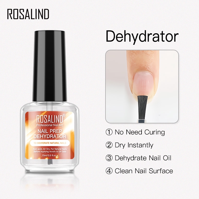 Ảnh Rosalind Nail Dehydrator Primer Air Dry Bright Cho Nail Art Design LED / Đèn UV 2