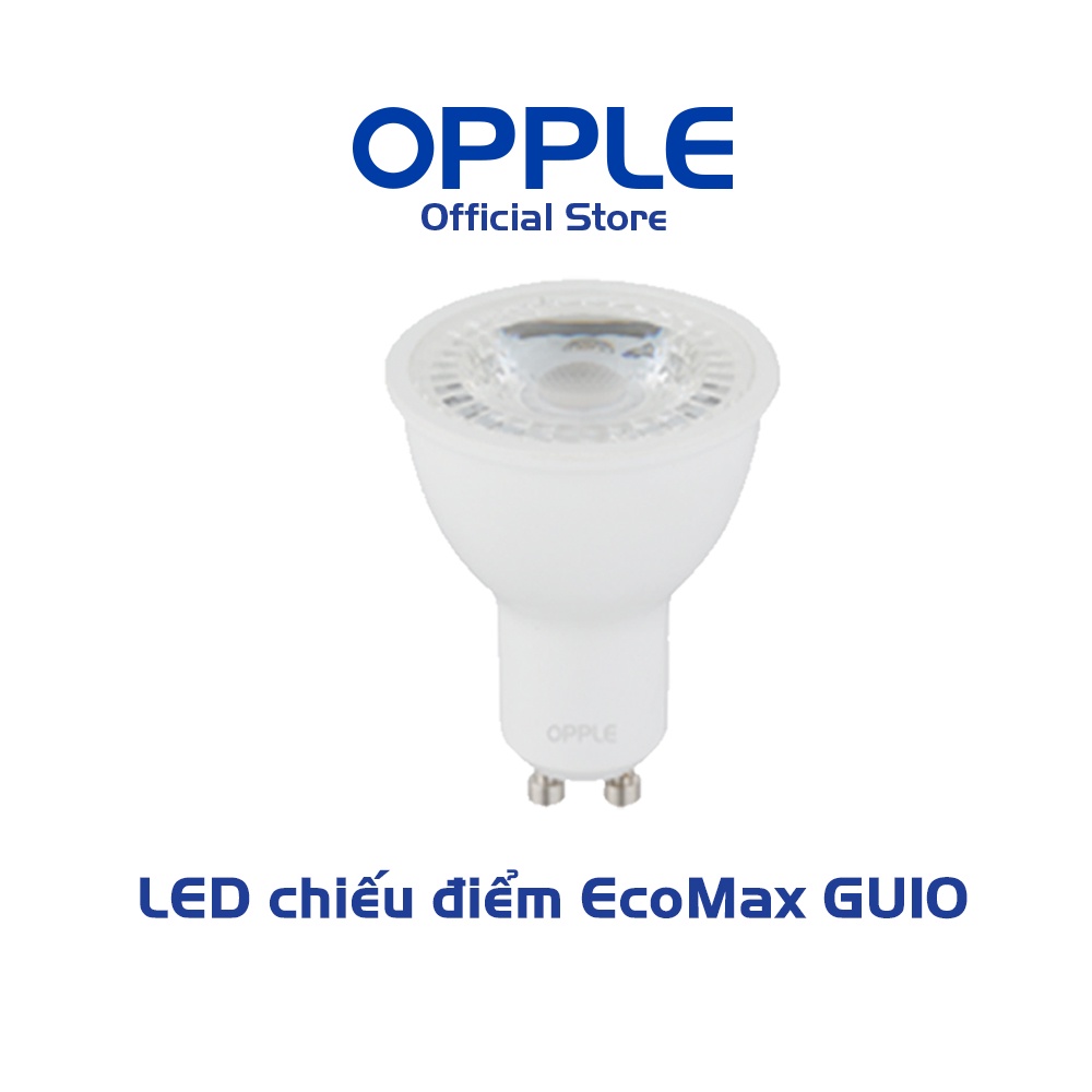 Bóng Đèn Chiếu Điểm OPPLE LED Ecomax GU10 Ánh Sáng Vàng 2700K Góc Chiếu 36 Độ - Hiệu Suất Sáng Và Tuổi Thọ Cao
