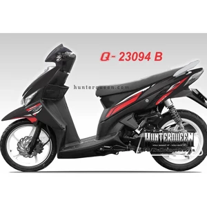 Tem rời Click 110. Đen đỏ. Thay đổi màu sắc và chi tiết theo yêu cầu. Sắc nét, bền màu, độ bền cao