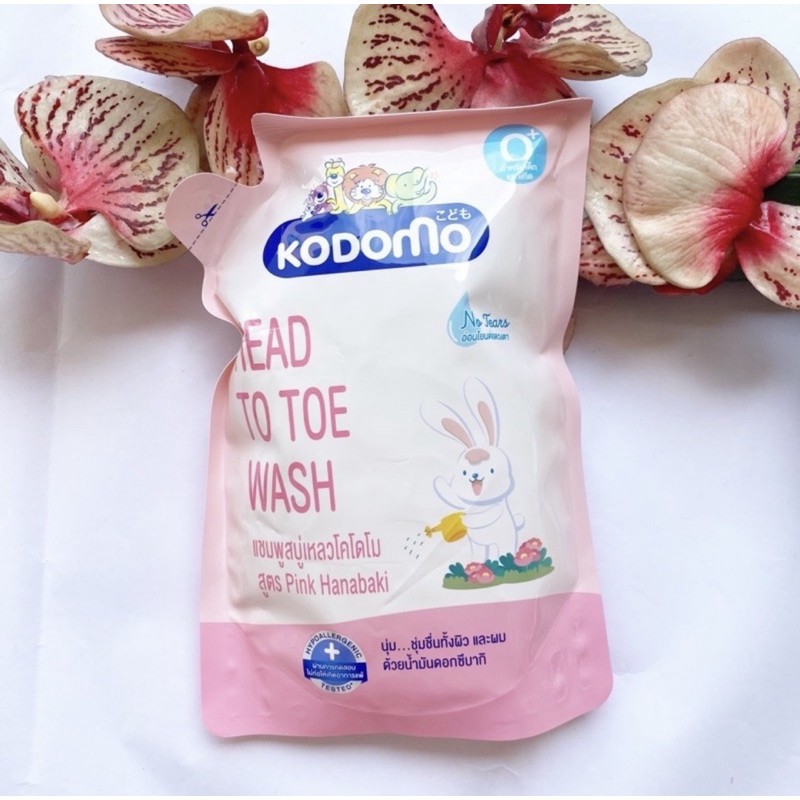Ảnh Dầu tắm gội trẻ em Head to toe Pink hanabaki 380ml 1