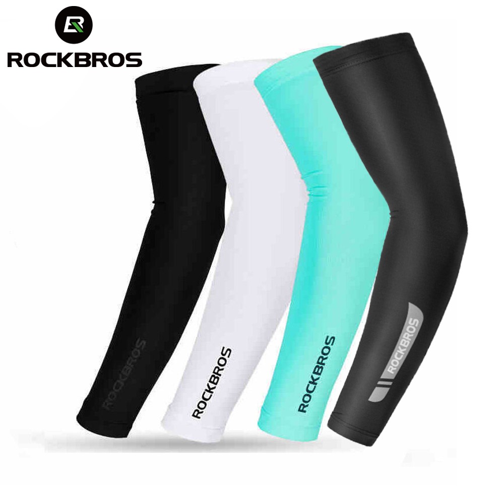 Găng cánh tay/ Găng cẳng chân ROCKBROS bảo vệ chống tia UV mặt trời làm mát giữ ấm dành cho đi xe đạp