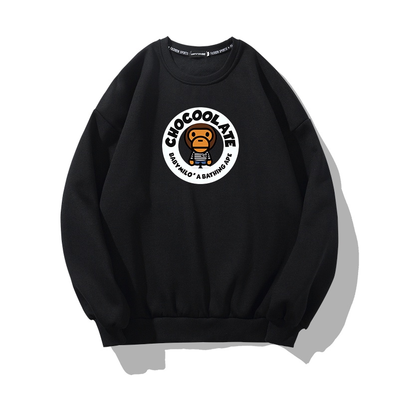 Áo Sweater Form rộng HappyFamily kiểu Unisex Chú Khỉ CHOCOLATE Chất Cotton 100 Cao Cấ