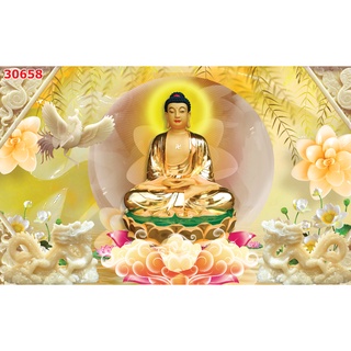 Tranh 3D dán tường Bàn thờ Gia Tiên Tặng Keo Đầy Đủ Đi Kèm...