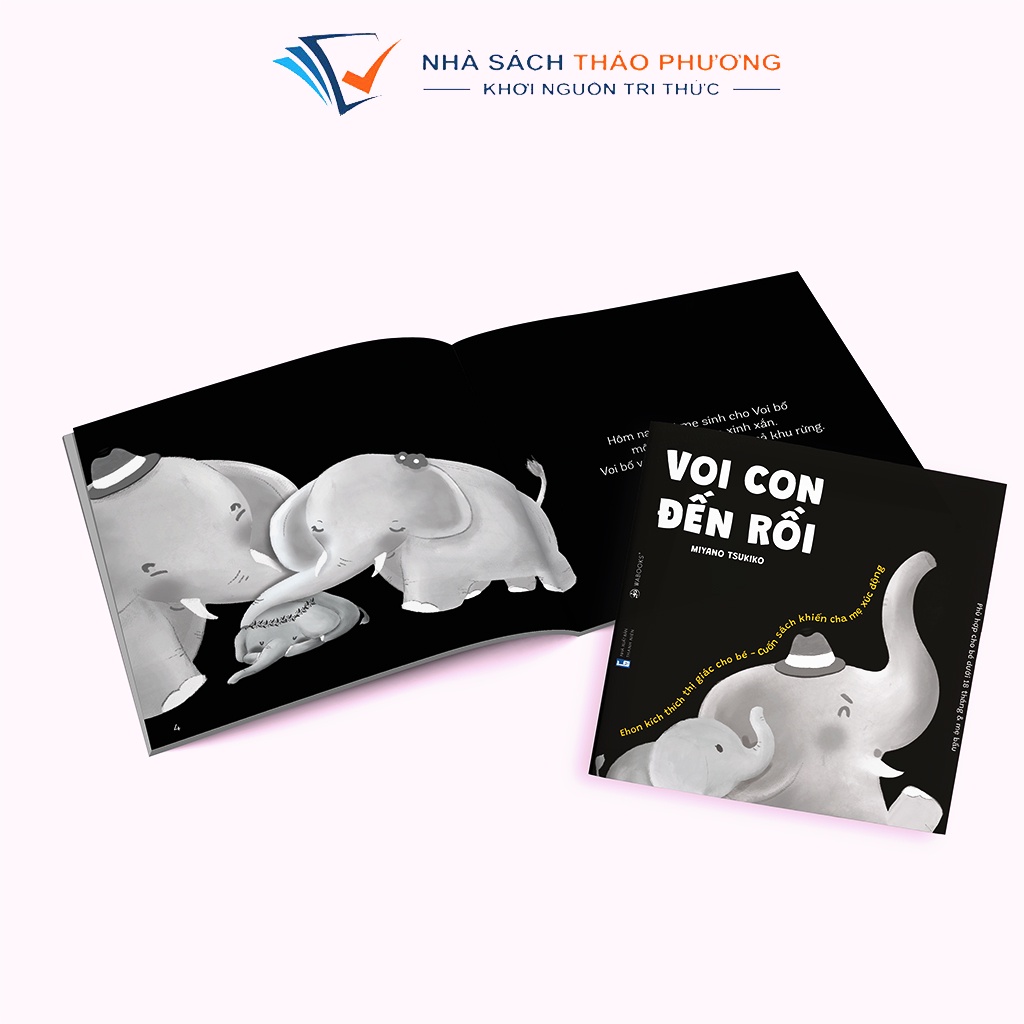 Ảnh Sách Ehon kích thích thị giác cho bé - Cảm Ơn Con - Dành cho trẻ 0-18 tháng tuổi và mẹ bầu 3