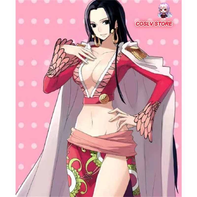 Áo Choàng Sườn Xám Hóa Trang Nhân Vật Boa Hancock Trong Phim Hoạt Hình One Piece