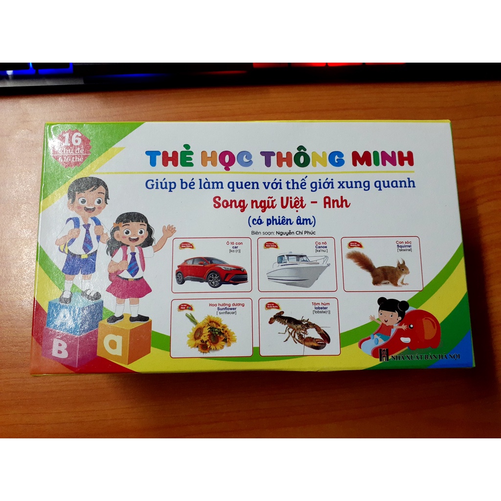 Ảnh Sách - Bộ Thẻ Học Song Ngữ Thông Minh 16 Chủ Đề, 416 Thẻ Cho Bé 1