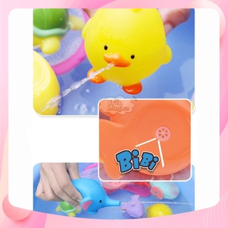 Combo Đồ Chơi Tắm Cho Bé – Bộ 4 / 8 Con Vật Phun Nước, Giúp Bé Thích Tắm, Không Quấy Khóc