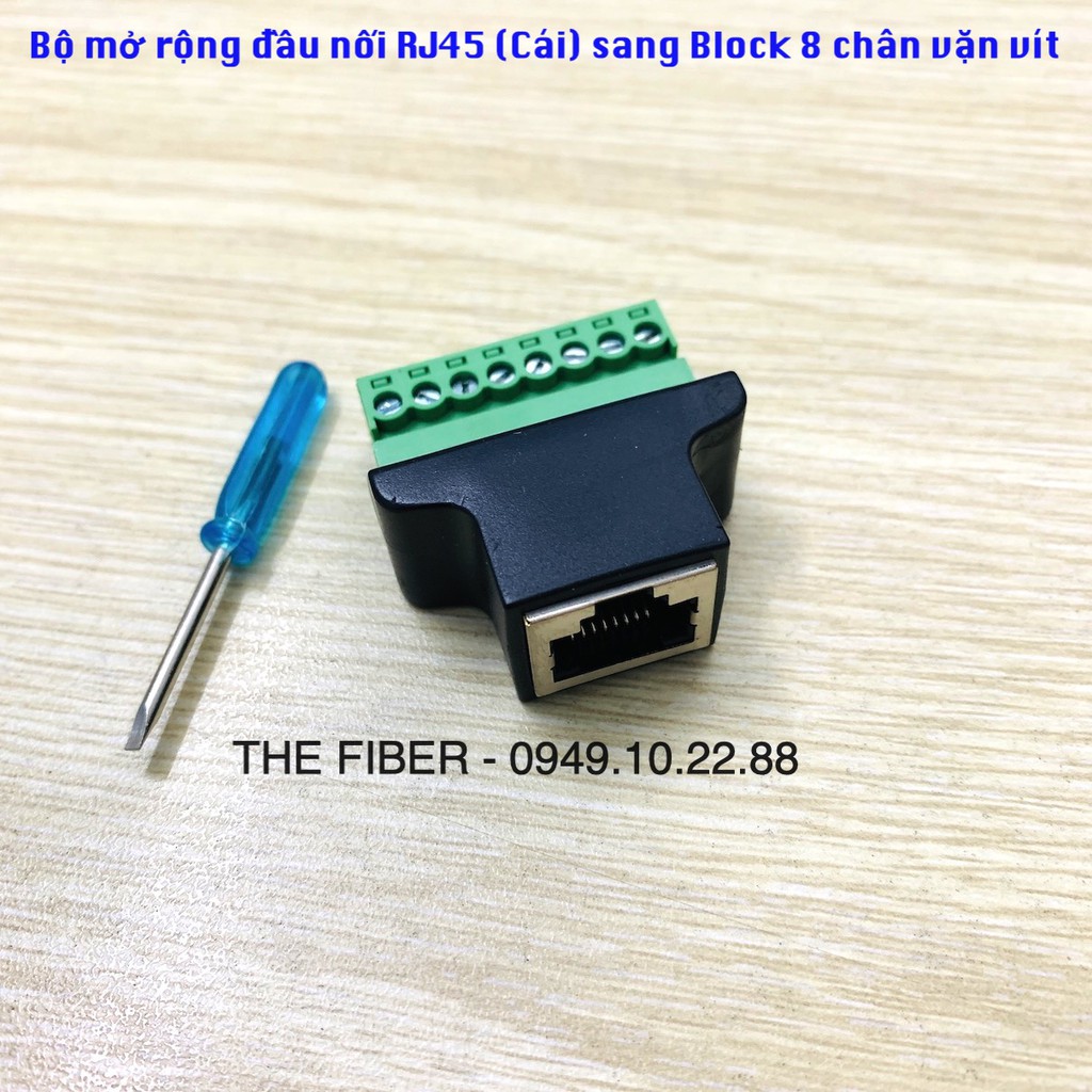 Bộ mở rộng đầu nối RJ45 sang Block 8 chân vặt vít | Shopee Việt Nam