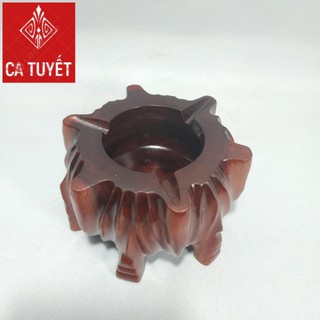 GẠT TÀN THUỐC GỐC CÂY SIZE LỚN 14CM GỖ HƯƠNG CHUẨN NGUYÊN KHỐI