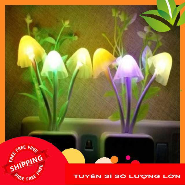 Đèn ngủ💚CAM KẾT CHUẨN💚Đèn cảm ứng ánh sáng hình nấm cho phòng ngủ