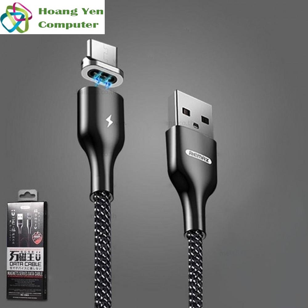 Cáp Sạc Nhanh MICRO USB Remax RC-158M Đầu Nam Châm Hít Dài 1M Cho Android - BH 6 Tháng - Hoàng Yến Computer