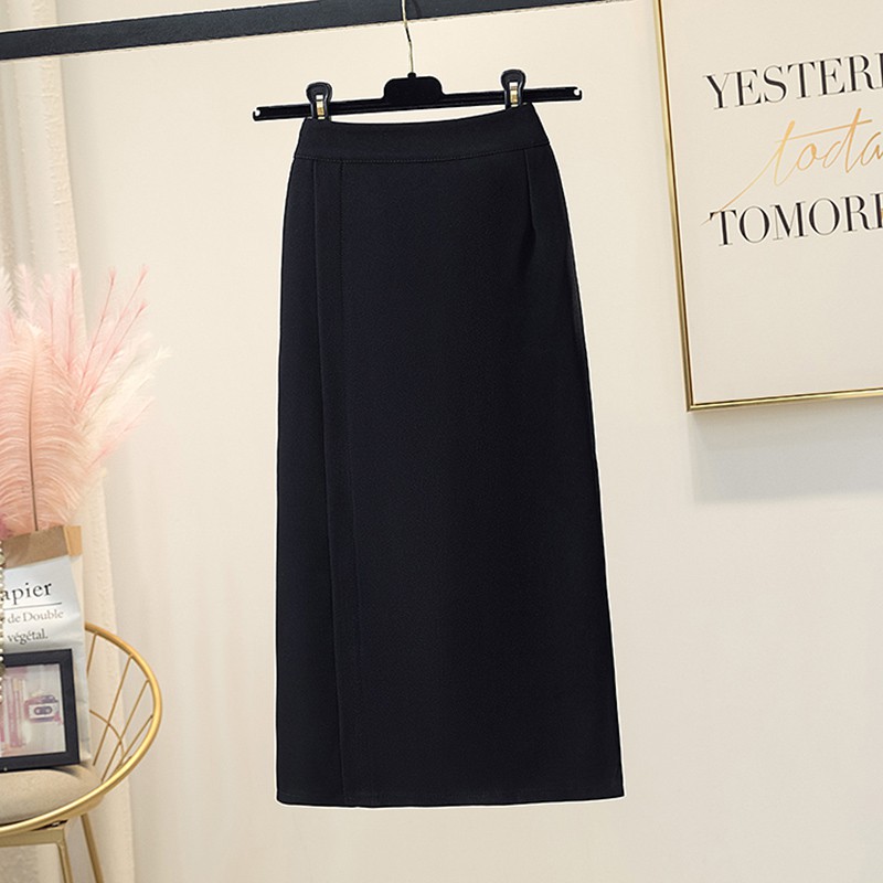 chân váy phối xẻ dáng a xuông 65cm chất tuyết mưa loại 1 cao cấp_thời trang công sở nữ_shopngoctrang19