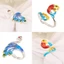 SMILE Móc Vòng Sợi Hướng Dẫn Công May Móc Ngón Tay Trang Sức Thimble Mở Nhẫn