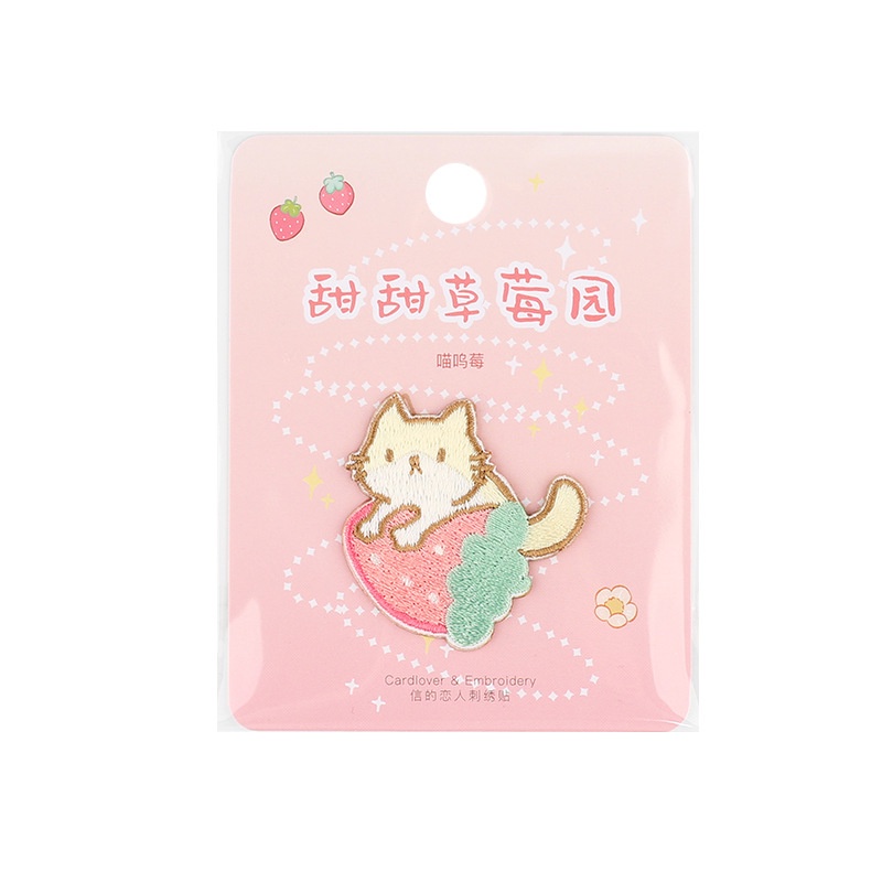 Sticker trang trí túi xách balo quần áo anime chất liệu vải thêu HD135-K51