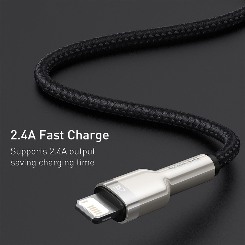 Ảnh Cáp sạc nhanh Baseus cổng USB 2.4A dành cho iPhone 11 12 Pro Max 4