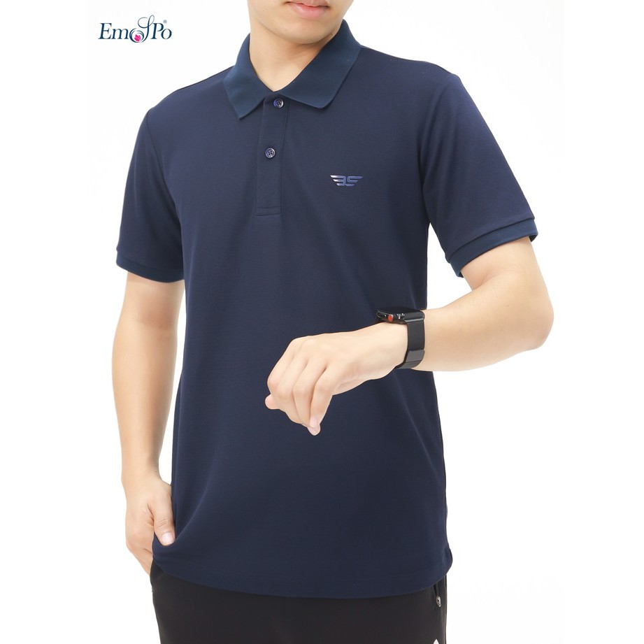 Áo polo Nam cổ bẻ phối UCO vải cotton cá sấu cao cấp, chuẩn form, sang trọng lịch sự màu xanh,navy, ghi 𝟬𝟰𝟵𝟴- 𝗘𝗠𝗦𝗣𝗢