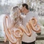 Bóng Chữ Love Liền Trang Trí Phòng Cưới,valentine,tỏ Tình