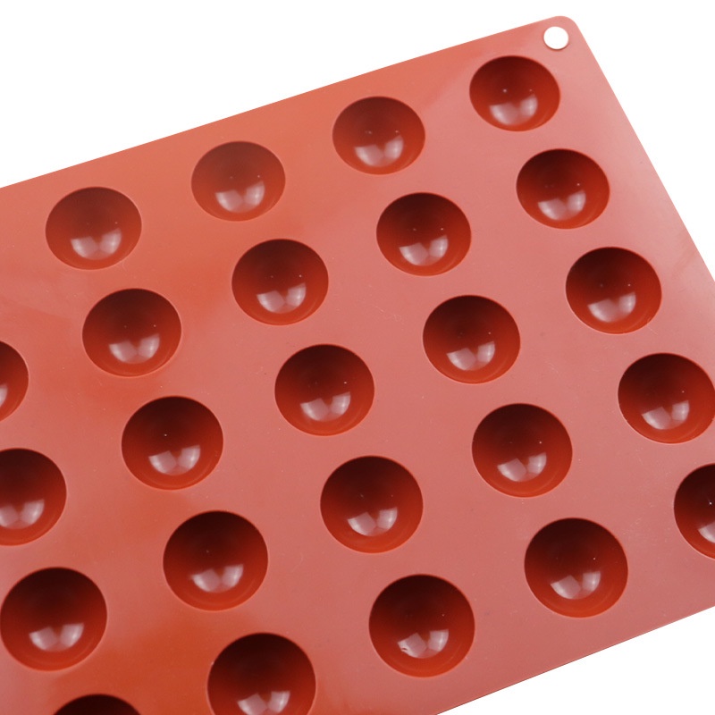 Khuôn Silicone Làm Bánh 35 Ô Hình Bán Nguyệt Tiện Dụng