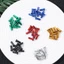 OUSXA 10 / 20 / 50 Bánh Xe Nói Núm Vú 6 Màu Hợp Kim Anodized Xe Đạp Nhiều Màu