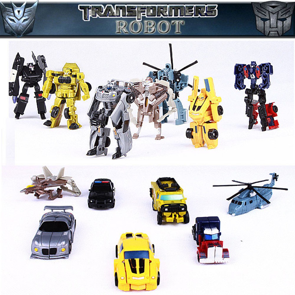 YT4 Mombady Mini Transformers Optimus Prime Bumble Bee Kids Nhân Vật Hành Động Đồ Chơi Robot Biến Hình