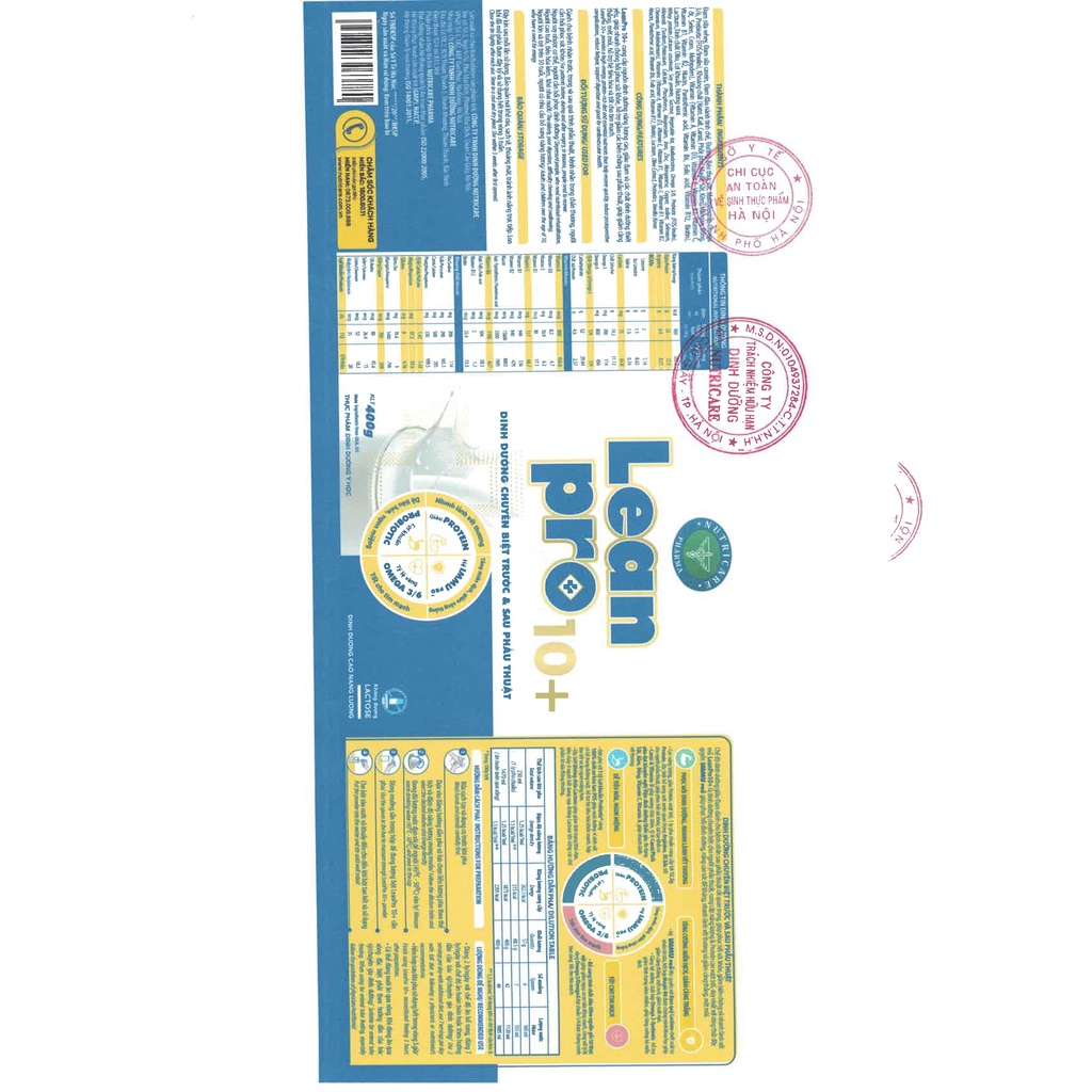 Sữa bột LeanPro 10+ - dinh dưỡng chuyên biệt trước và sau phẫu thuật