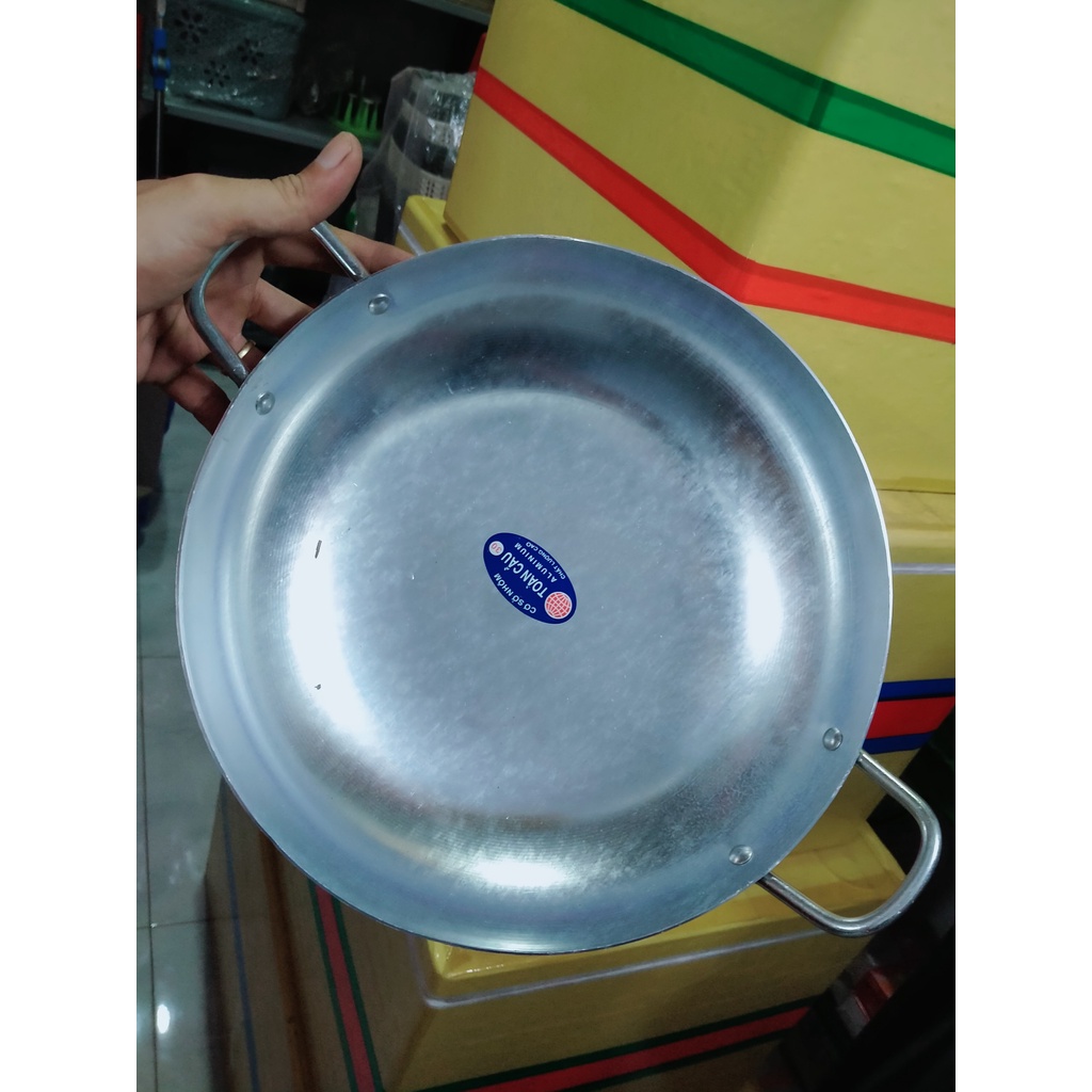 Chảo nhôm 2 quai đủ size cao cấp/Chiên chảo 2 quai bằng nhôm cho gia đình nhỏ thêm tiện lợi