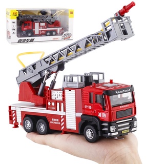 Mô hình xe ô tô chở rác, xe cứu hỏa ,xe cứu thương, xe tăng, xe cẩu có âm thanh, đèn và mở cửa được