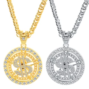 BTF Trang Phục Vàng Bạc Dây Chuyền Nam Nữ Spinner Đô La Ký Dây Chuyền Hiện Nay