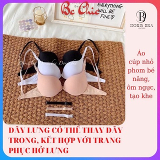 [Full size32-38] Áo lót nữ VECYLA, Áo ngực trơn cài trước A 1501 có đệm, có gọng nâng ngực Cao cấp