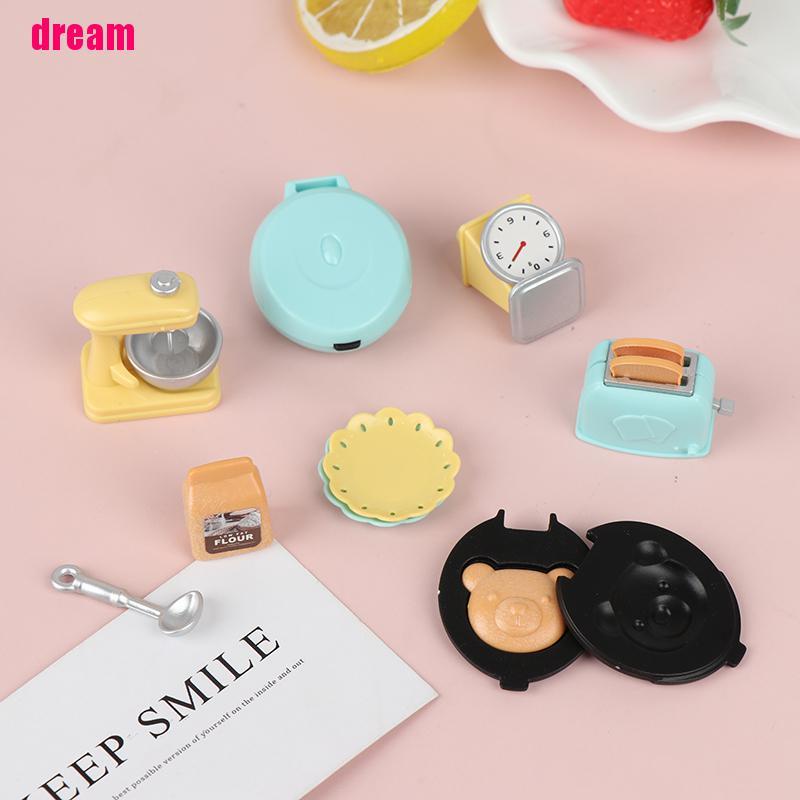 Bộ bánh mì / máy nướng bánh Tỷ lệ 1: 12 cho búp bê