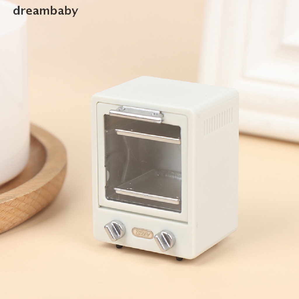 [dreambaby] 1: 12 Nhà Búp Bê Lò Nướng Dọc Lò Vi Sóng Nhà Bếp Nướng Món Ăn Mô Hình Trang Trí Búp Bê