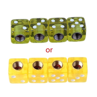 4 Nắp Van Xe Đạp Hình Xúc Xắc Thời Trang