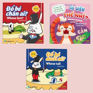 Sách Ehon Nhận Biết Đuôi ai - Chân ai - Ai kêu thế nhỉ (Bộ 3 Cuốn)