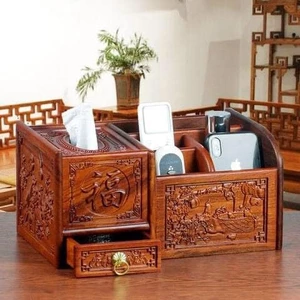 Hộp đựng giấy ăn đa năng sử dụng trong văn phòng thiết kế hiện đại