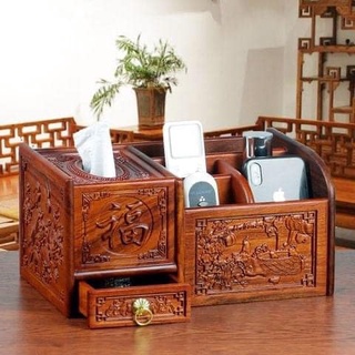 Hộp đựng giấy ăn đa năng sử dụng trong văn phòng thiết kế hiện đại