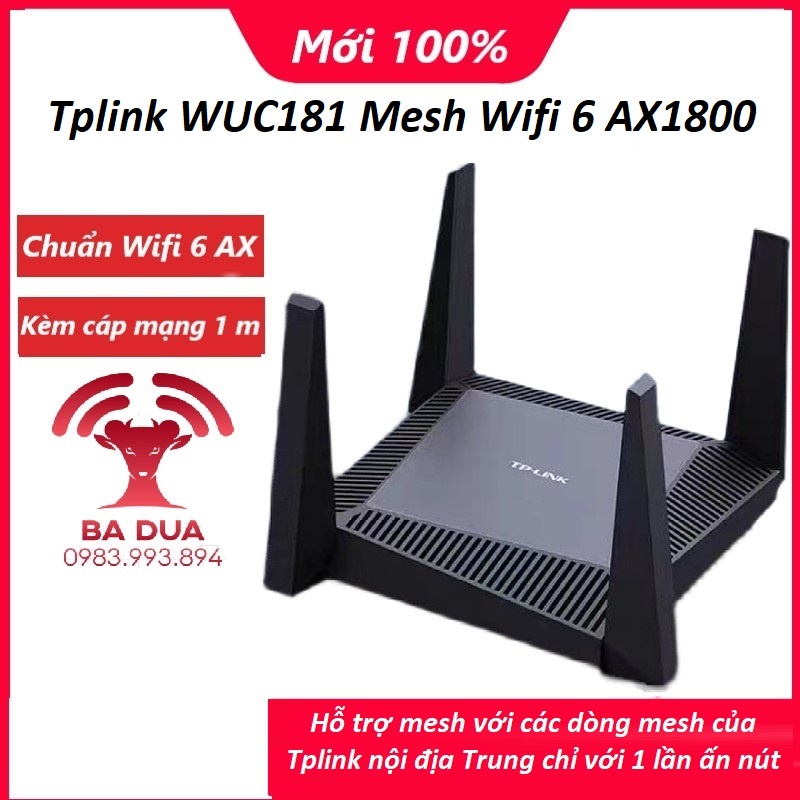 Bộ Phát Wifi Mesh Wifi 6 Tplink Tp-Link Wuc181 Ax1800 | Shopee Việt Nam