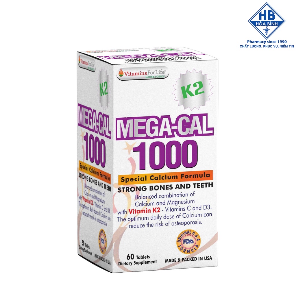 MEGA CAL K2 - Viên uống bổ sung Calci | Shopee Việt Nam