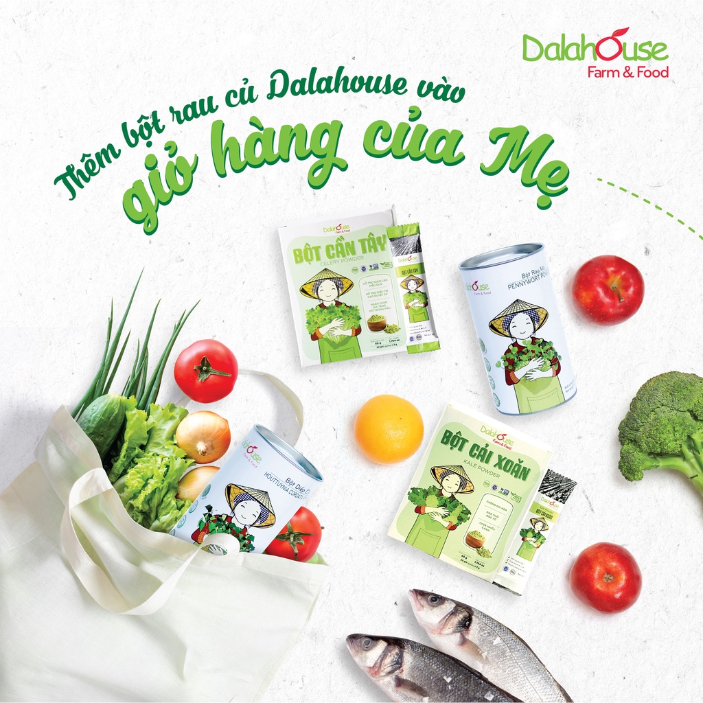 Ảnh Bột diếp cá nguyên chất Dalahouse công nghệ sấy lạnh tiêu chuẩn Châu Âu hộp 120 gr 3