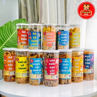 Khô Gà Lá Chanh Loại 1 💖TIGER FOOD💖 Hộp 300g Khô Gà  Đậm Vị Siêu Ngon Lon - Đồ Ăn Vặt Sài Gòn