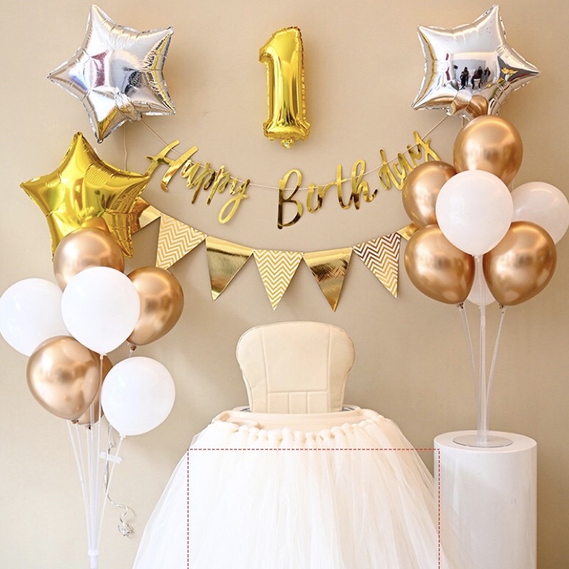 Dây banner tam giác trang trí sinh nhật, sự kiện - Kem Shop K171