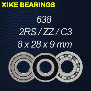 XIKE 638-2RS / ZZ / Open / C3 - Size 8x28x9mm Vòng bi rãnh sâu chất lượng cao 638-2RS / 638ZZ / 638 / 638-2RSC3 / 638ZZC3 / 638C3