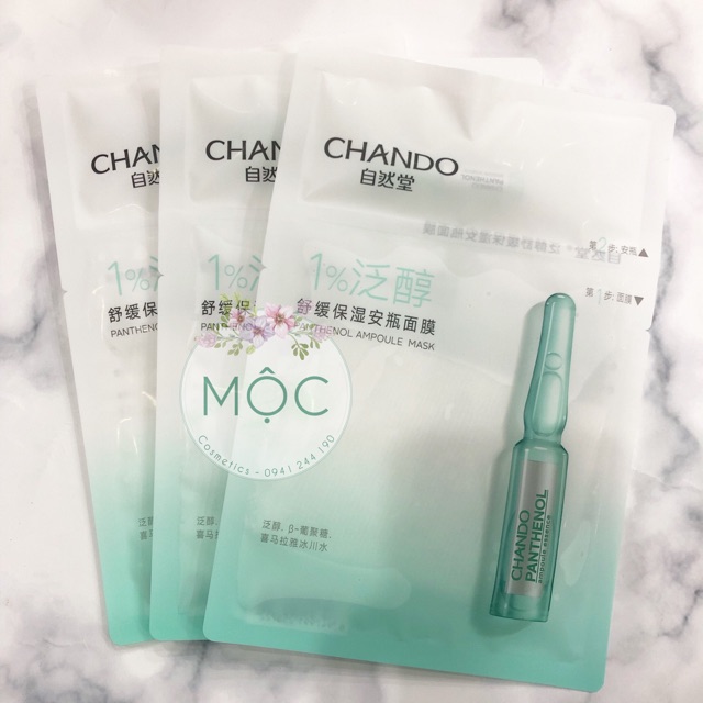 Mặt nạ Chando 2 bước 1% Panthenol | Shopee Việt Nam