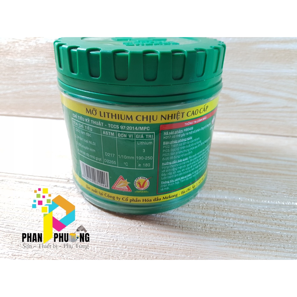 Mỡ bôi trơn- Mỡ bò- Mỡ Lithium chịu nhiệt Litol3- 400g cao cấp