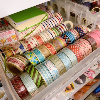 Băng dính trang trí Washi tape bản 1,5cm họa tiết 🌟🌟 [Phần 2]
